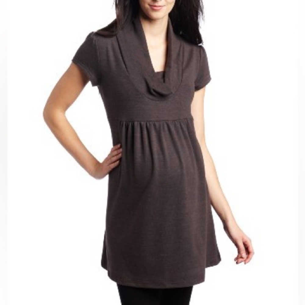 Three Seasons Maternity Charcoal Dress - Picture 12 of 12
